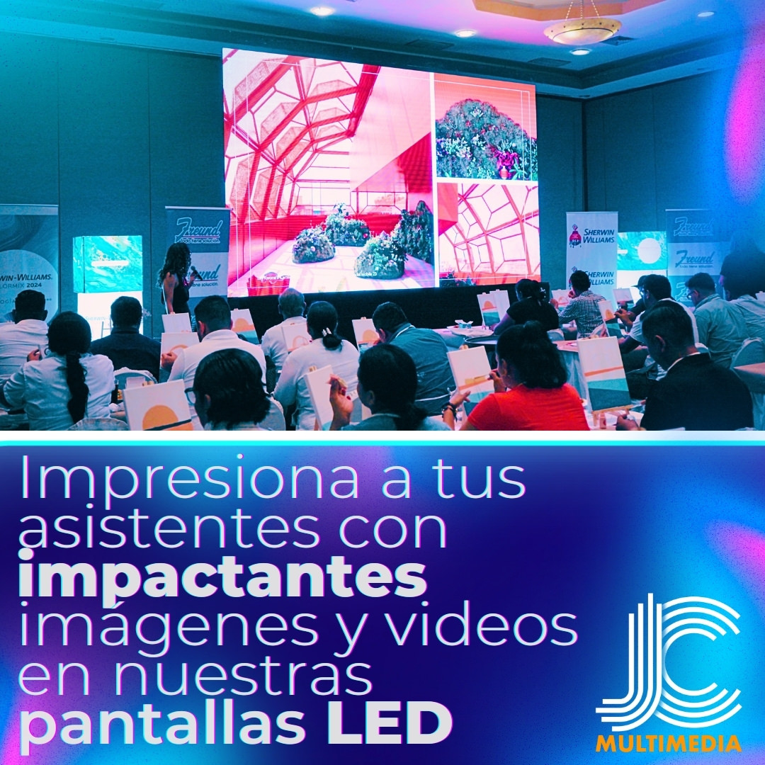 Pantallas LED, para eventos El Salvador, JC MULTIMEDIA.