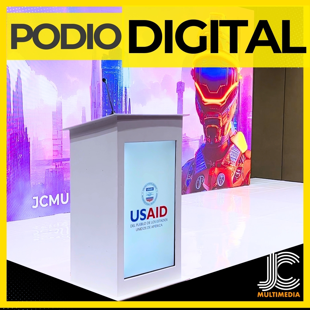 LED, tarima, sonido, pantallas, podio, podium, luces, iluminacion - jcmultiemdia.com.sv el salvador