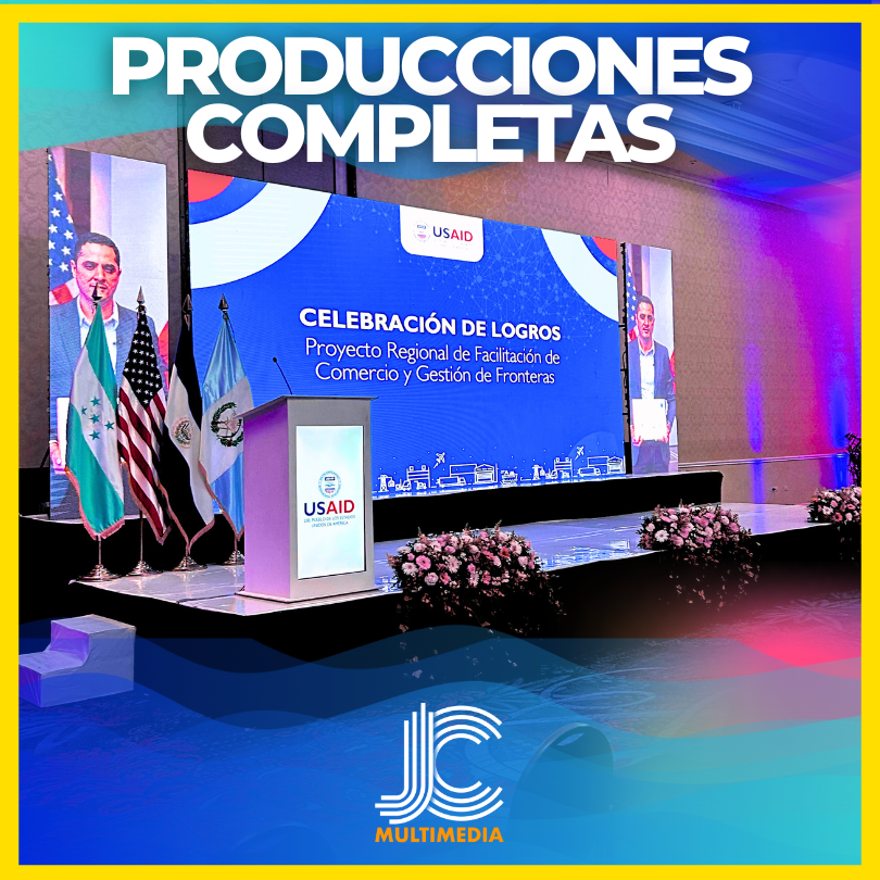 Pantallas LED, para eventos El Salvador, JC MULTIMEDIA.