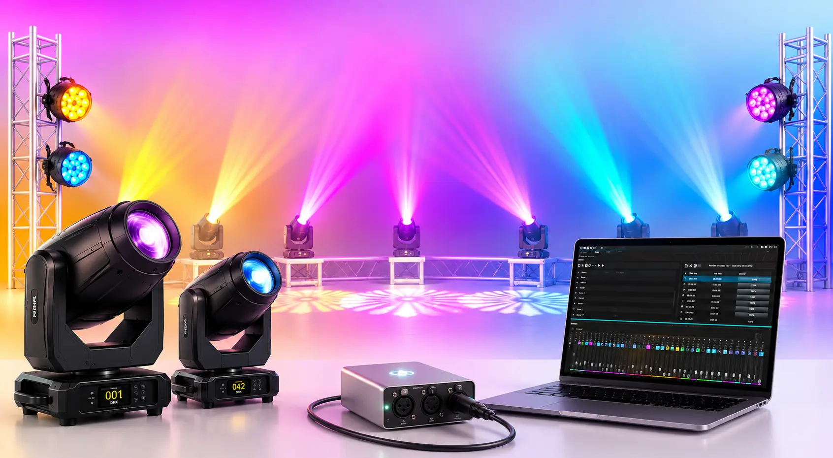 Cabezas móviles beam para eventos en El Salvador — JC Multimedia